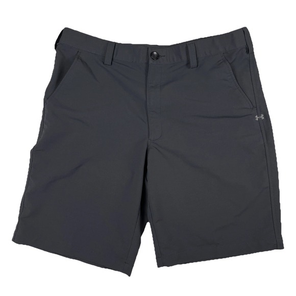 Under Armour Other - Under Armour Leaderboard Golf Shorts Mens 36 Black Lightweight Stretch Causal